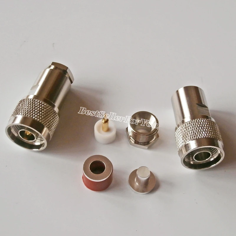 10 шт. N штекер зажим для RG5 RG6 5D FB LMR300 RF Кабельный разъем|clamp connector|clamps forclamping clamp |
