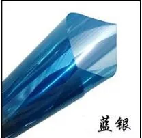 30cm blue silver XUNZHE оконная стеклянная пленка одностороннее зеркало Серебряная изоляция наклейки 1 м* 30/40 см отражающие солнце украшение дома Спальня - Цвет: 30cm blue silver