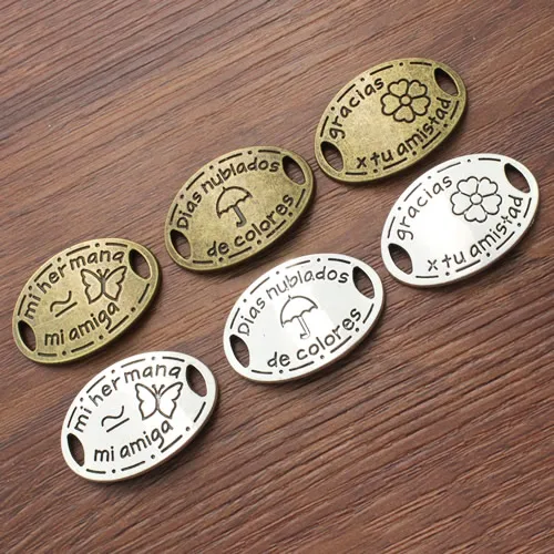 20 шт./лот Бесплатная доставка Модные буквенные браслеты коннекторы подвеска