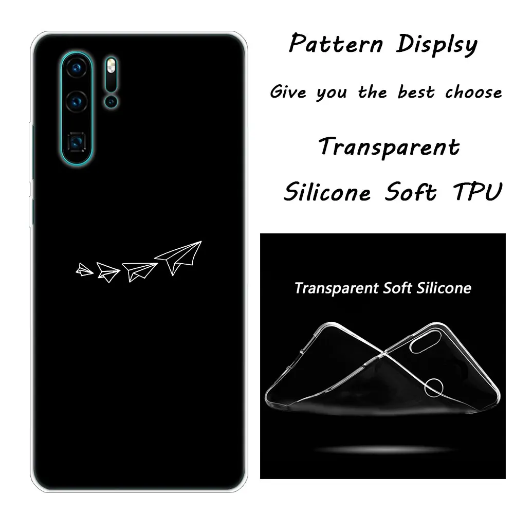 Силиконовый чехол для телефона с рисунком самолета для huawei P30 P20 Pro P10 P9 P8 Lite P Smart Z Plus NOVA 3 3i - Цвет: 012