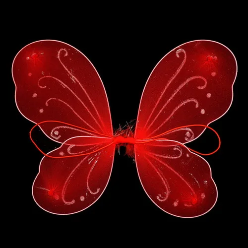 1 шт./пакет Размер 35x42 см красочные SilkButterfly крылья, дети, девочка, принцесса, феи; бабочки; крылья Свадебные Хэллоуин вечерние Декор - Цвет: Red