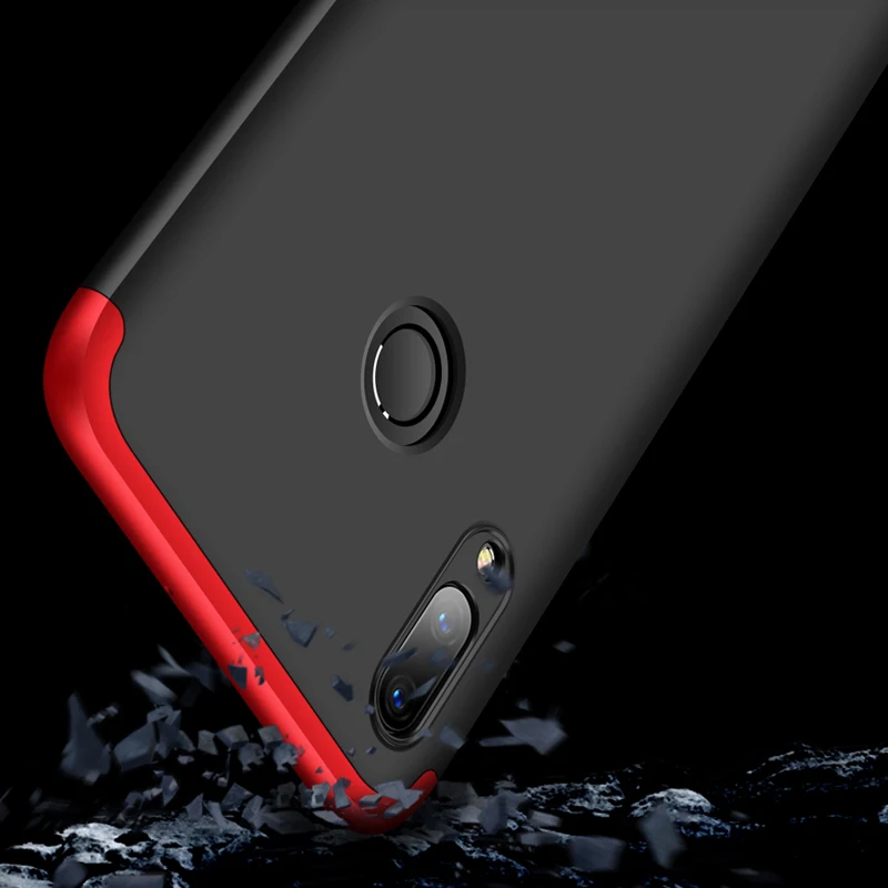 Противоударный 360 градусов Полная защита чехол для huawei Honor 10 Lite задняя крышка P Smart