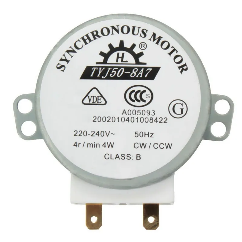 Переменный ток 220 В 240 50 Гц CW/CCW микроволновая печь поворотный стол синхронный