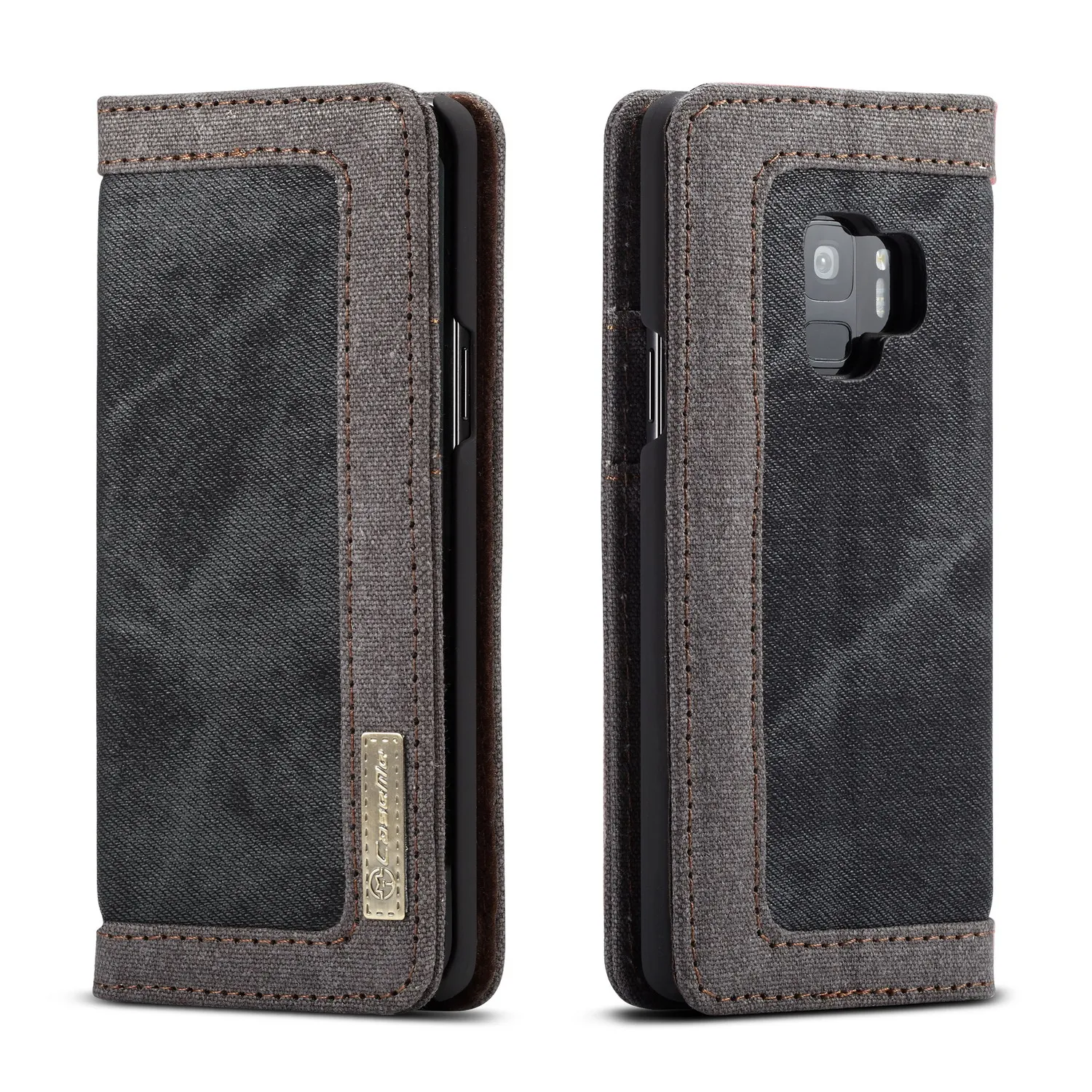 CASEME Чехлы для Galaxy S9 плюс G965 холст кожи Роскошный кошелек чехол samsung + S 9 s9 Обложка