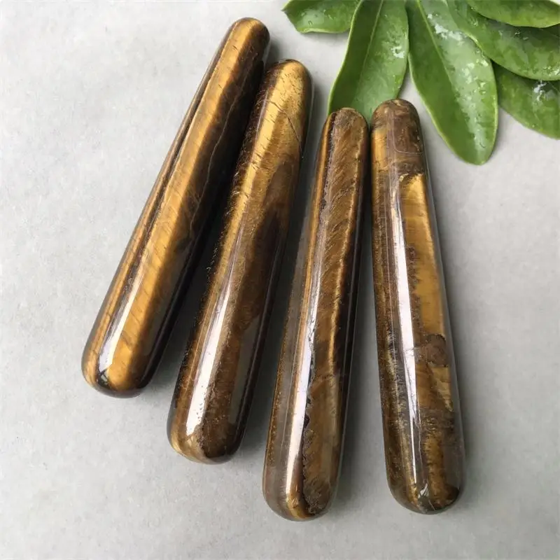 Натуральный тигровый глаз кварцевый Кристальный массаж 1 шт.|healing point|healing stickhealing