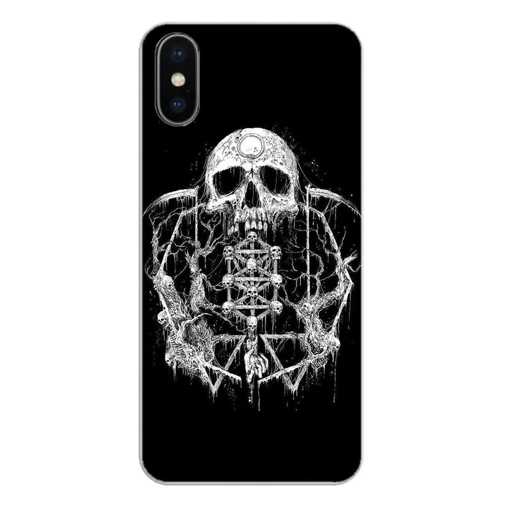 Silicone Phone Shell Cover For Huawei P20 Lite Nova 2i 3i 3 GR3 Y6 Pro Y7 Y8 Y9 Prime 2018 2019 Satanic Skull terror design |