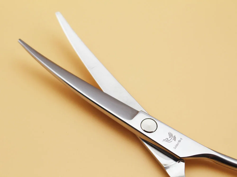 Golden Bird 6 inch Upward Curved Cutting Pet Shears for Dogs Machete Knife Small Curly Cut Dog Repair Left Right hand | Красота и