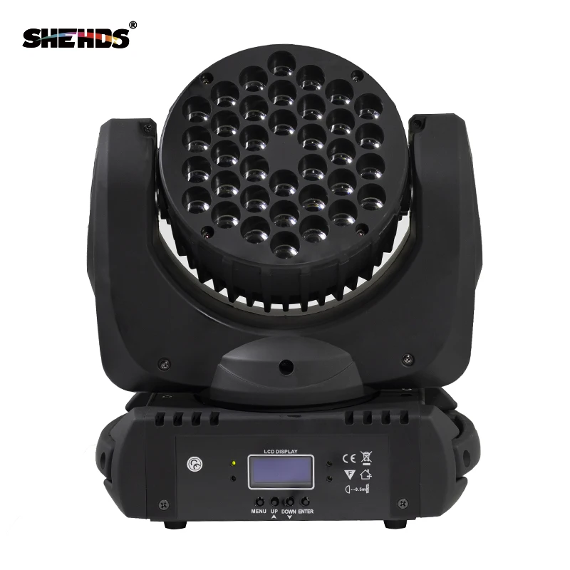 Светодиодный луч 36x3 Вт RGBW Поворотная лампа профессиональная для DMX512 Сценический Эффект диско DJ вечеринки Свадебный танцпол Быстрая