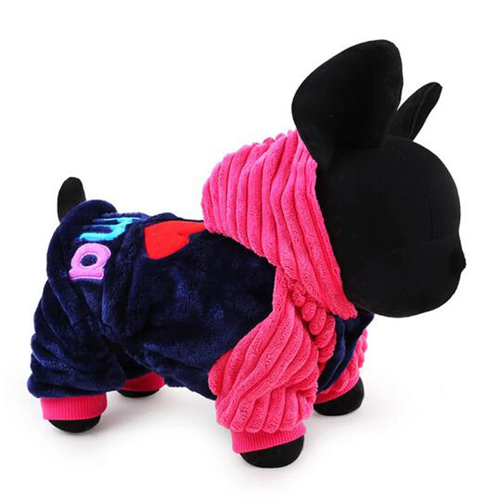 Новинка 2017 года зимняя одежда для собак маленьких модная с надписью I Love papa (Я