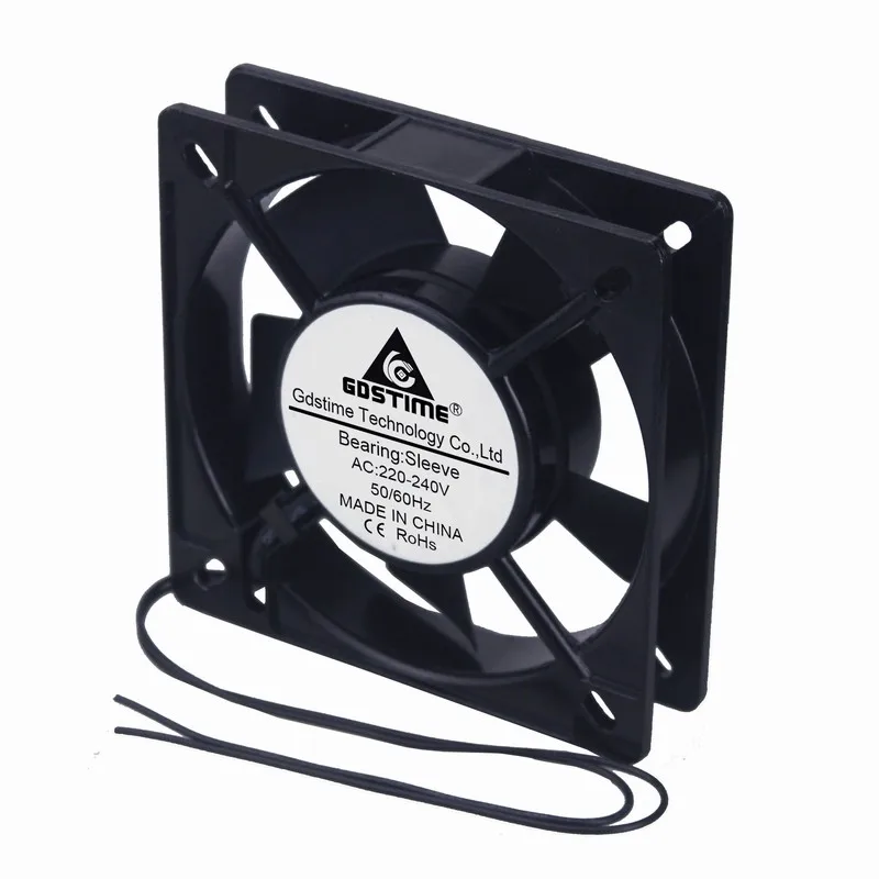 1 шт. Gdstime 11025s AC 220 В 240 110x110x25 мм 2 провода охлаждающий вентилятор 110 x 25 рукав осевой