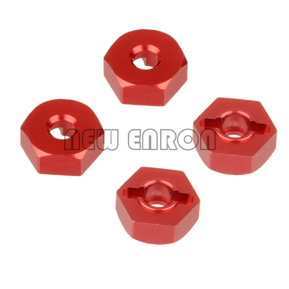 NEW ENRON 4 шт. 12 мм алюминиевое колесо Hex 02134/02100 102042/122042 RC 1:10 HSP Redcat Himoto|Детали и