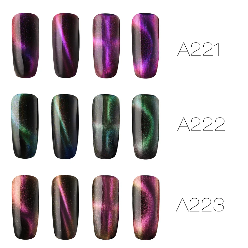 Гель-лак для ногтей ROSALIND магнитный лак с эффектом кошачий глаз 1S 7 мл | Красота и