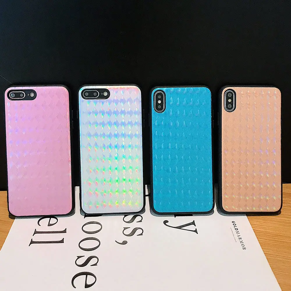Блестящий чехол для телефона iPhone 7 Plus X XS XR Xs Max 8 мягкий из ТПУ 6 6s Модный