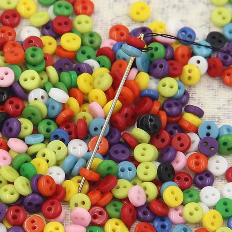 200 шт Смешанные Мини пуговицы 5 мм швейные Скрапбукинг полимерные аксессуары мини