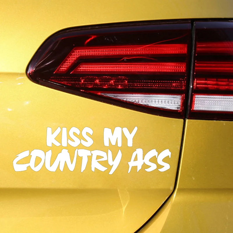 Виниловая наклейка Kiss My Country для стайлинга автомобиля грузовика дизельного