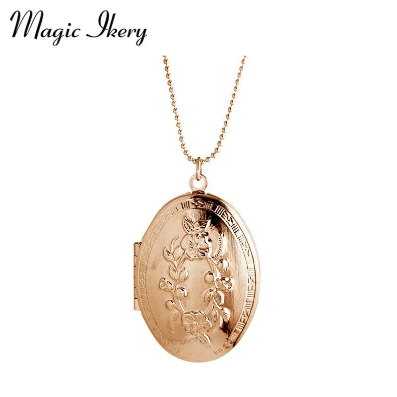 Магия Ikery круглая фотопамять плавающий медальон ожерелье аромат эфирное масло