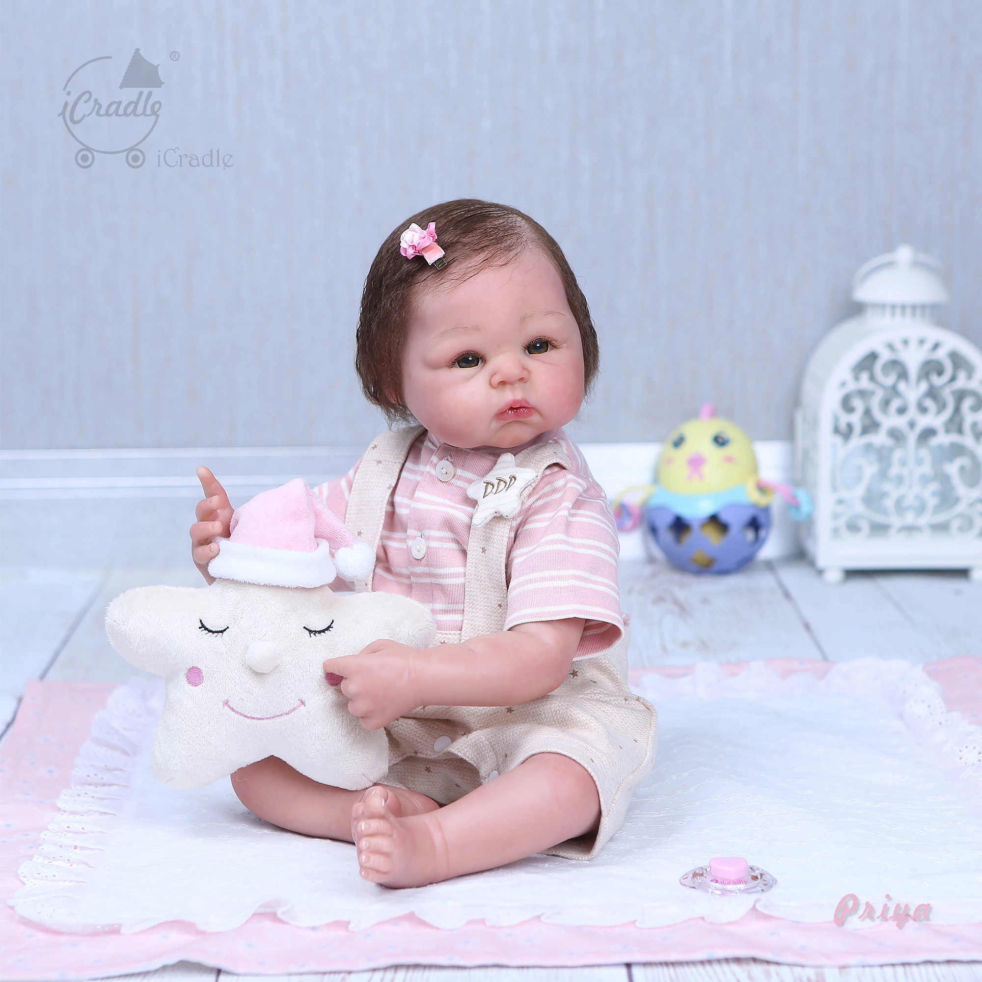 52 см силиконовые куклы Reborn Baby Alive как настоящая Boneca 22 дюймов Детская кукла для сна