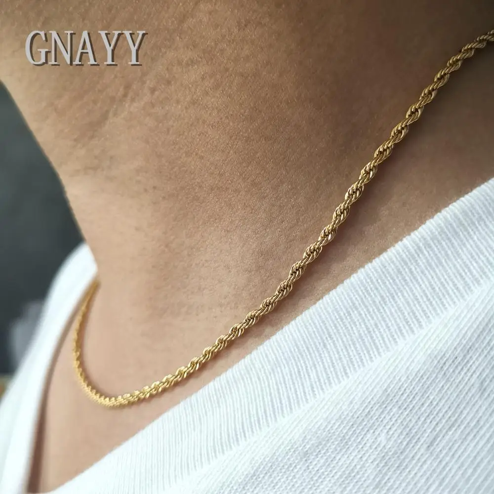 GNAYY ювелирные изделия 5 шт. в партии тонкая веревочная цепочка ожерелье из