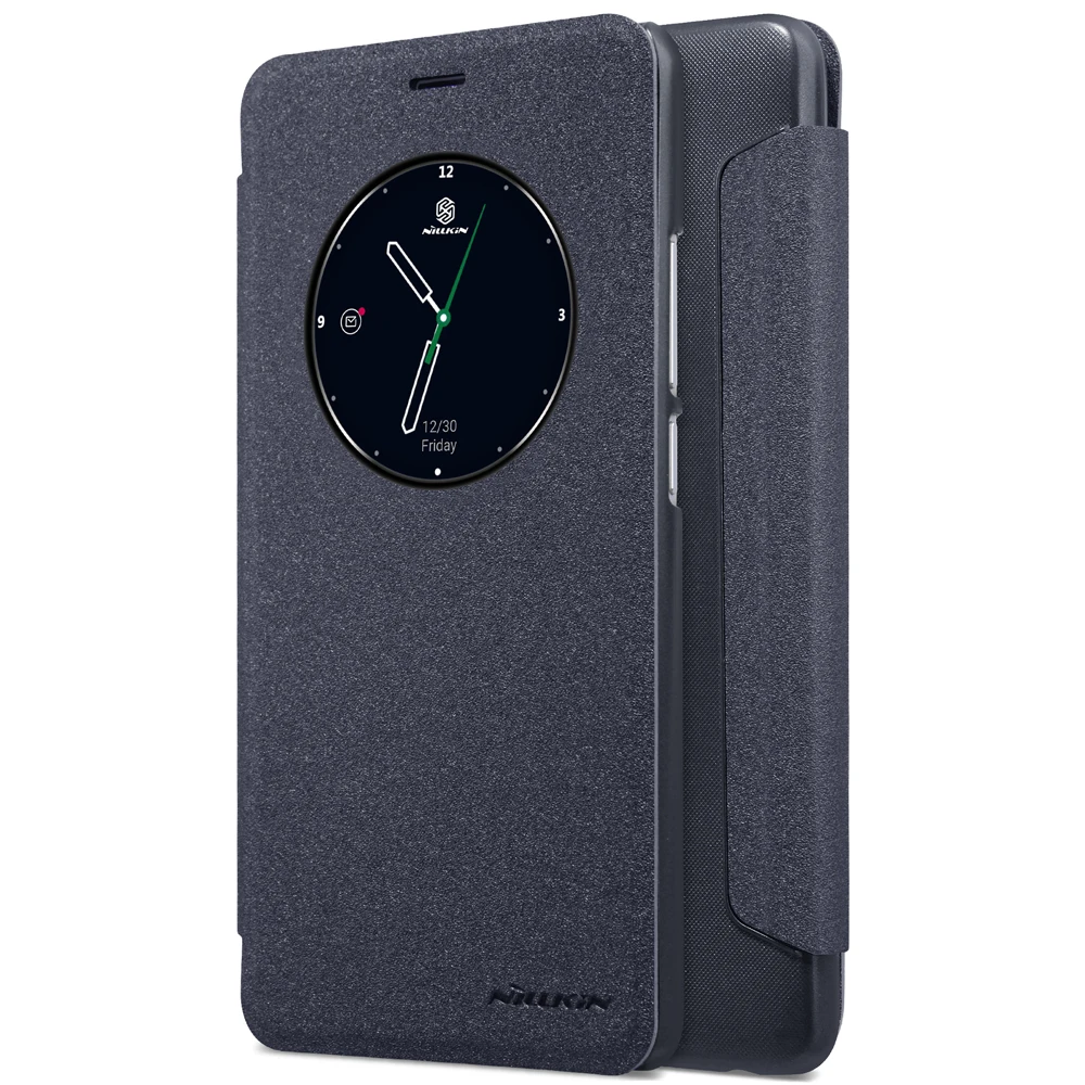 NILLKIN case для meizu m5 примечание 5.5 дюймов sparkl PU кожа флип крышка смарт wake up круглый