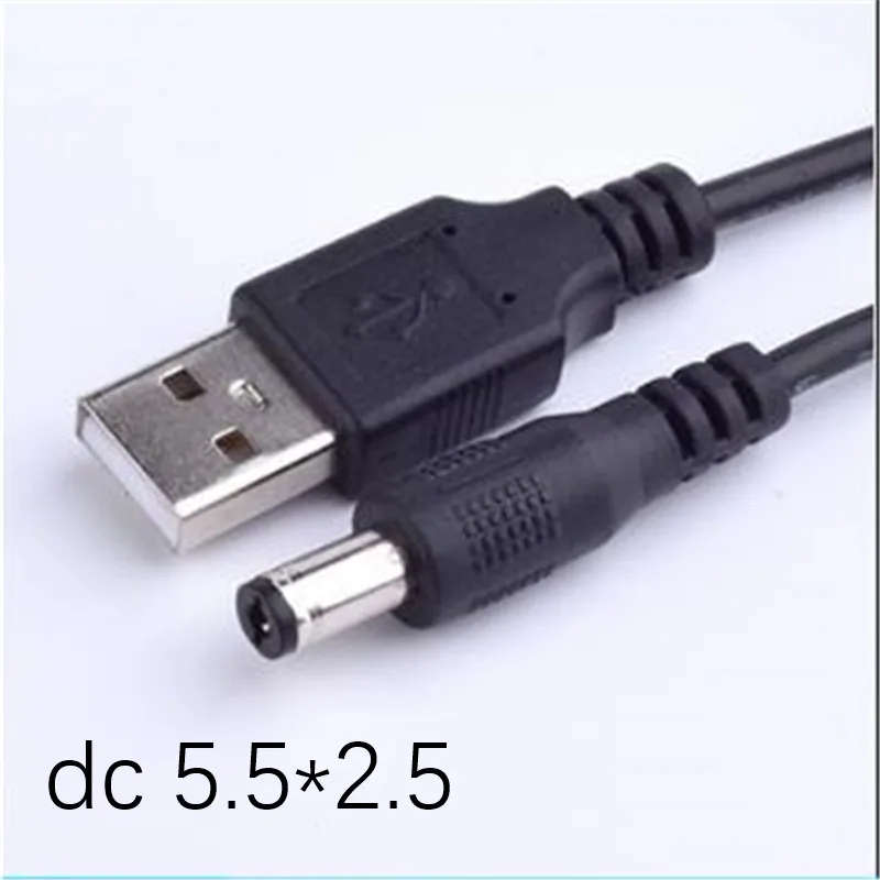 100PCS/ Usb to dc 5.5*2.5 power cord USB charging cable 5525 monitor DC cable