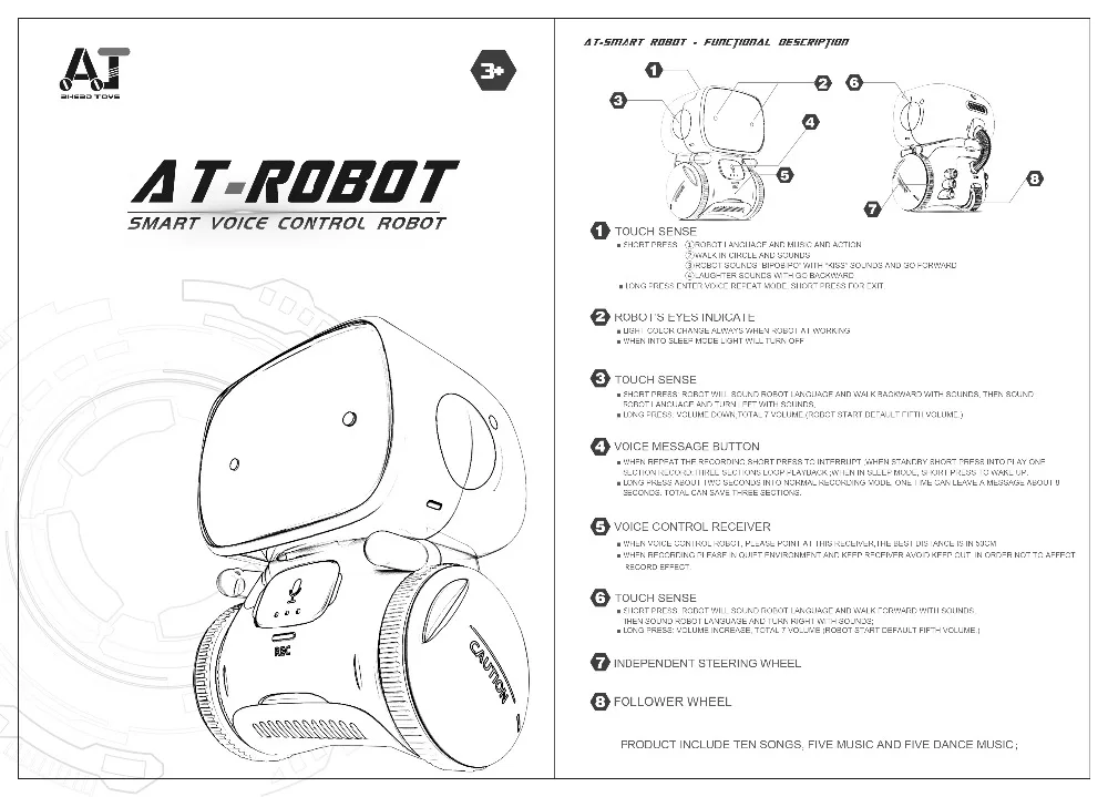 Cute Dancing Smart Robot Programming Interactive Action Figure Intelligent Robotica Toy Robot Gesture For Kids Birthday Present