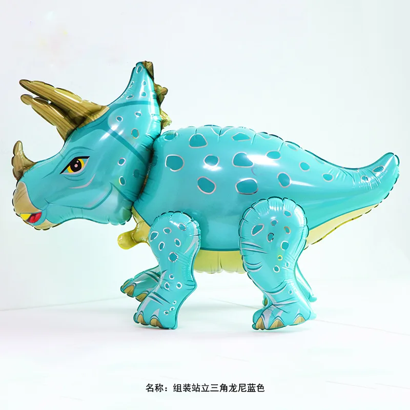 3D динозавр вертикальный зеленый красный дракон украшение для дня рождения