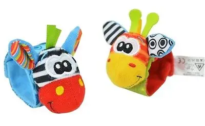 Новинка пара детских игрушек для младенцев мягкие наручные колокольчики ремешок