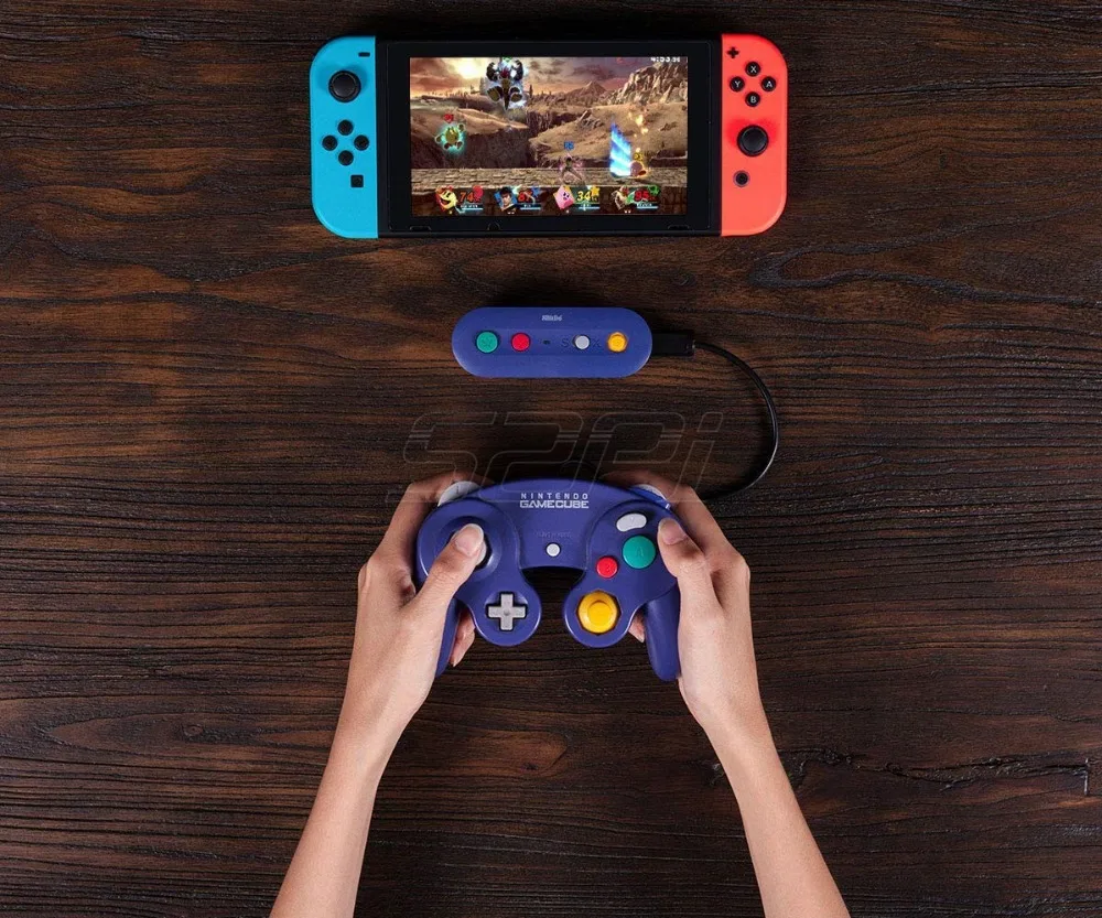 8bitdo gbros Беспроводной адаптер для nintendo переключатель работает с проводной GameCube и
