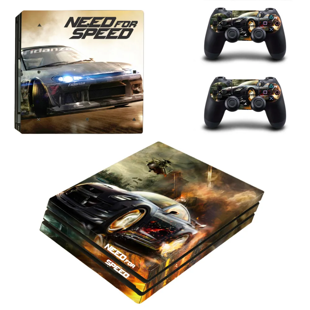 Потребность в Скорость PS4 Pro кожи наклейки для Sony PlayStation 4 консоли и 2 контроллеры