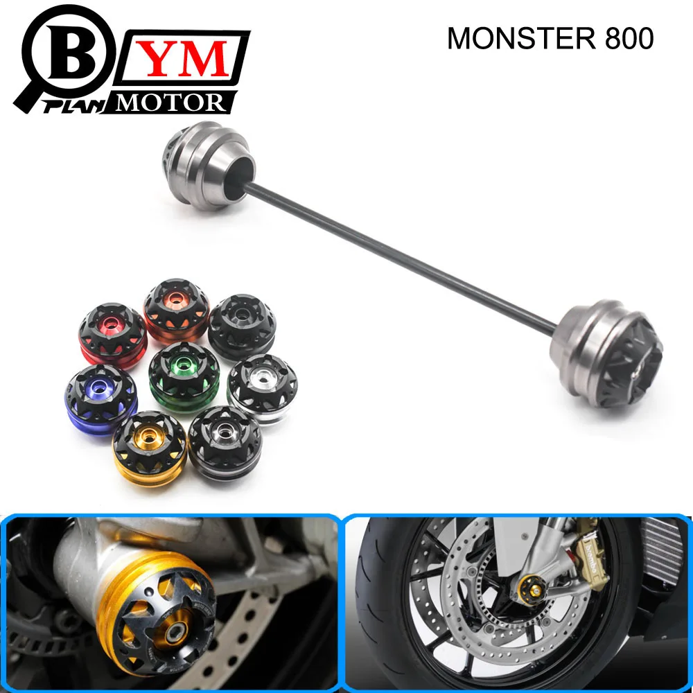 

Free shipping For Ducati MONSTER 800 2003-2005 CNC Modified Motorcycle Front and rear wheels drop ball / shock absorber