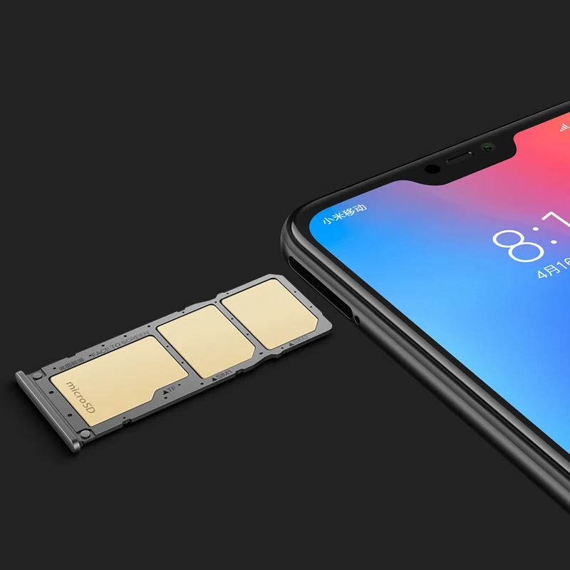 Оригинальный Xiaomi Redmi 6 Pro 4 ГБ Оперативная память 64 Встроенная мобильного телефона