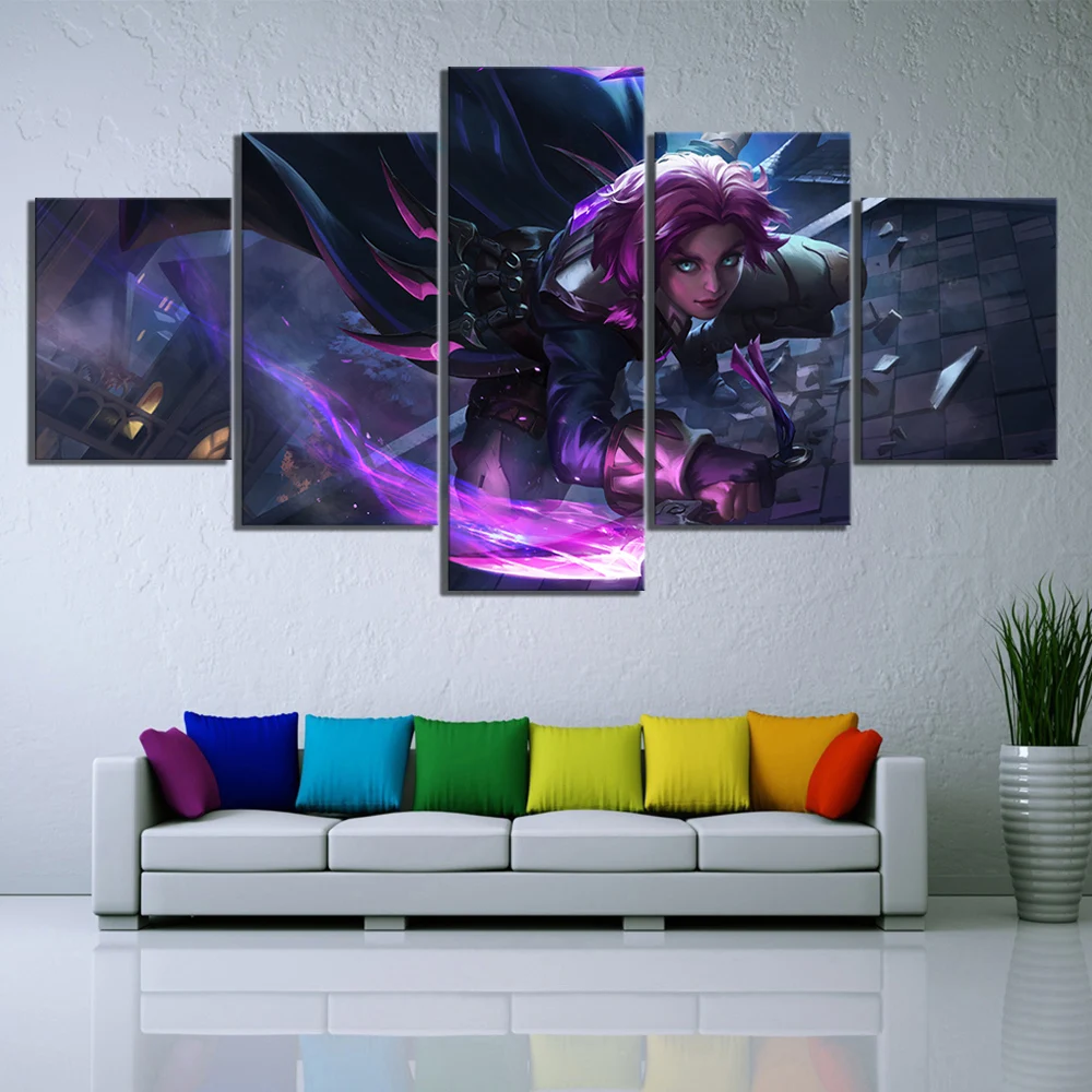 Картина на холсте 5 шт. мультипликационные игры Paladins настенные художественные