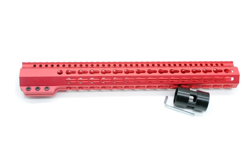 Китайский красный 15 дюймовый зажимной стиль Handguard Keymod Пикатинни Крепление скобка
