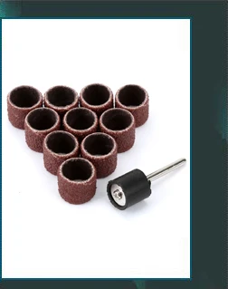 Dopee 5 шт. Dremel аксессуары шлифовальная полировка наждачной бумаги Лоскутная головка колеса 50 мм+ оправка 6 мм для роторного инструмента мини дрель 120-Grit
