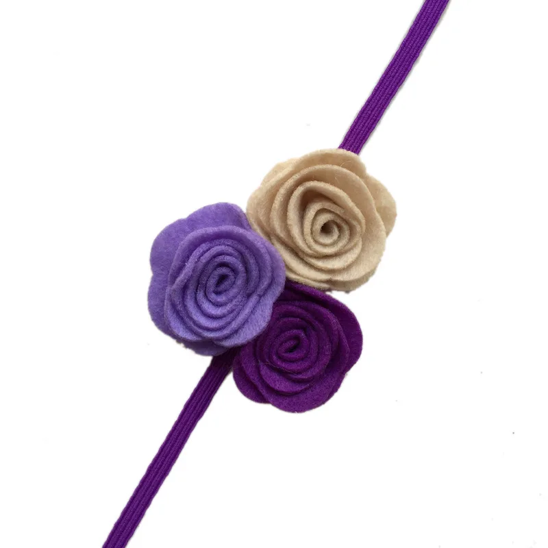 Top Girls Felt Rosette Flower Headband Kids Children Headbands 36pcs/lot | Аксессуары для одежды