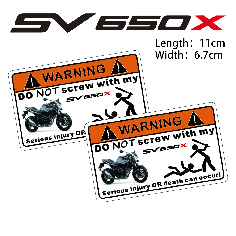 

KODASKIN 2 Pieces Do Not Screw Warning Sticker Decal for SUZUKI SV650X