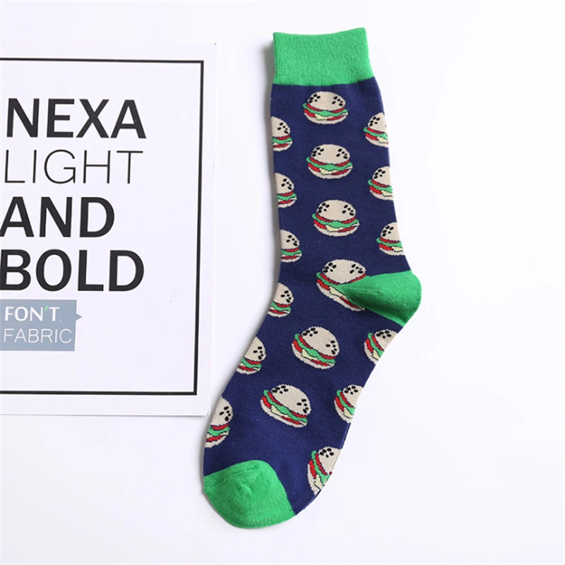 1Pair Harajuku Socks Unisex Calcetines Skarpetki Fashion Hosiery Women 3D Fruit Funny Crew Sock Mujer | Мужская одежда