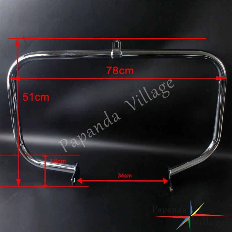 Хромированный бампер для мотоцикла Honda Shadow Aero VT750 VT 750 750C 400 2004 2005 2006 2007 2011|Бамперы и