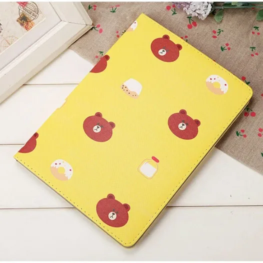 Чехол из искусственной кожи с мультяшным медведем для iPad 2 3 4 Air mini 1 Ультратонкий