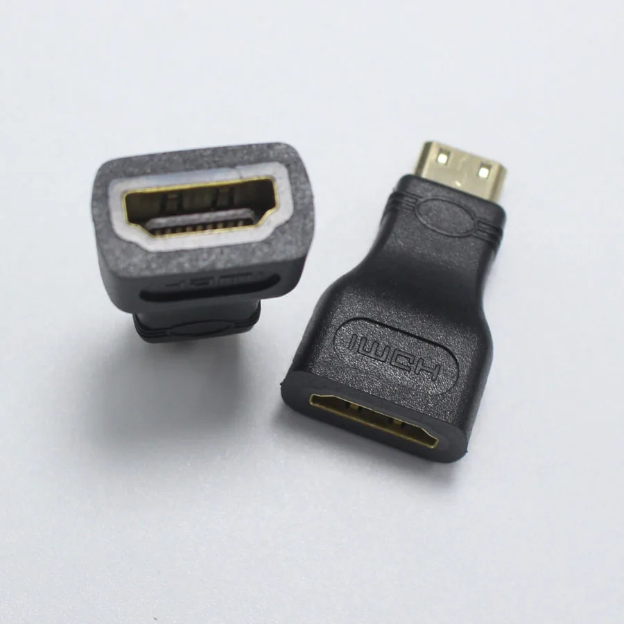 EClyxun 1 шт. HDMI Стандартный гнездовой разъем к мини Штекерный конвертер аудио