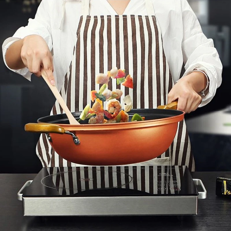 32 см Давление вакуум закаточная сковорода здоровье непригорающий бездымный