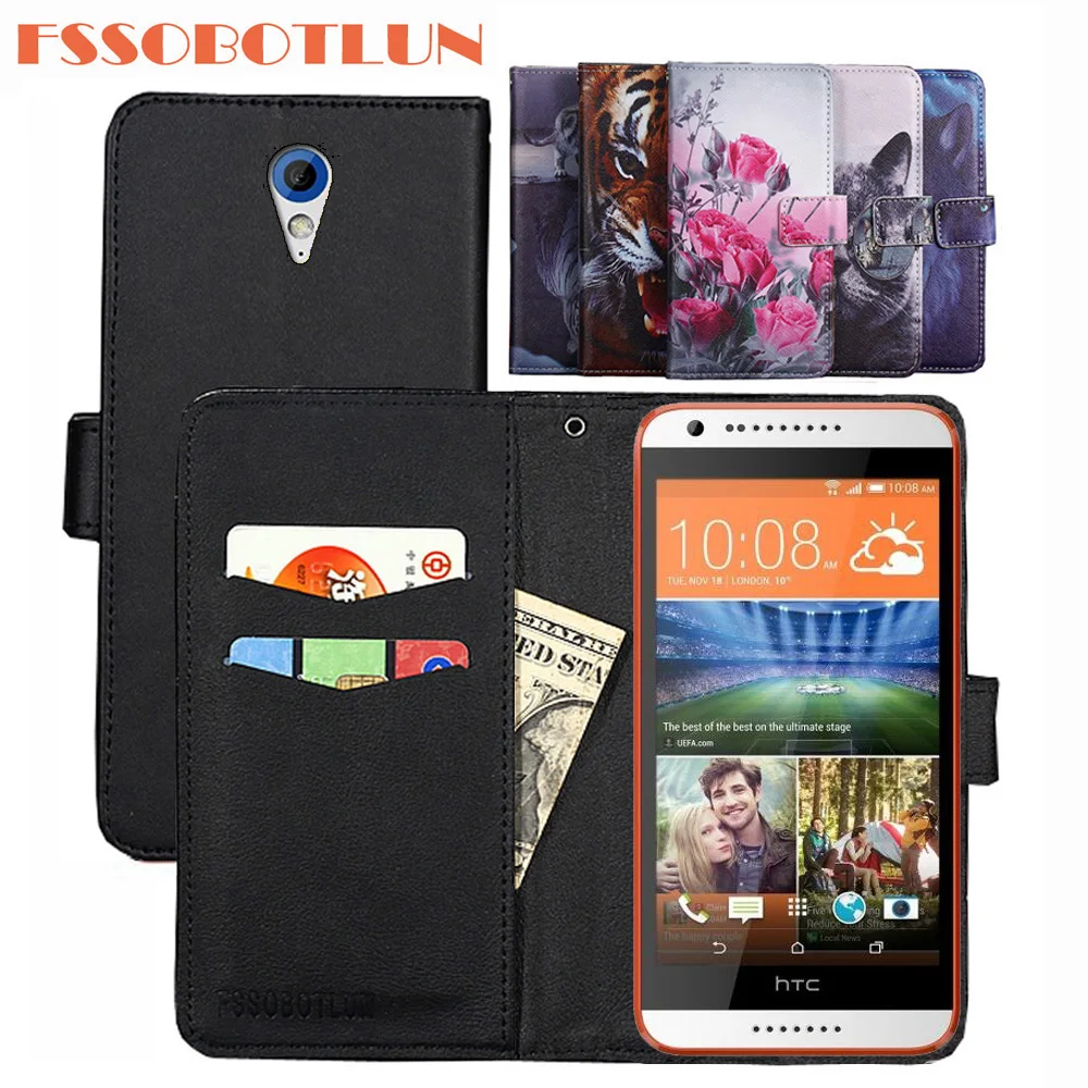 

FSSOBOTLUN 9 Colors For HTC Desire 620G Case PU Leather Retro Flip Cover Shell Magnetic Fashion Wallet Cases Kickstand Strap