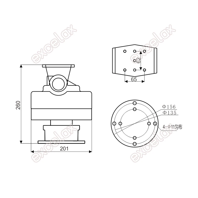 Полностью металлический сканер RS485 с моторизованным наклоном и нагрузкой 12 кг