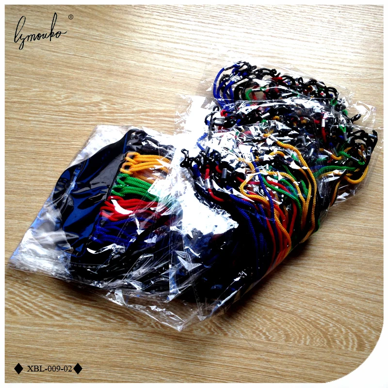 Lymouko 100 шт./лот, разноцветные нейлоновые очки, держатель шнура, солнцезащитные очки для спортивных очков, ремешок на шею