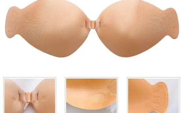 100pcs New Sexy bra Women Self Adhesive Strapless Bandage Stick Gel Silicone Push Up Invisible Bra seamless Intimates bras
