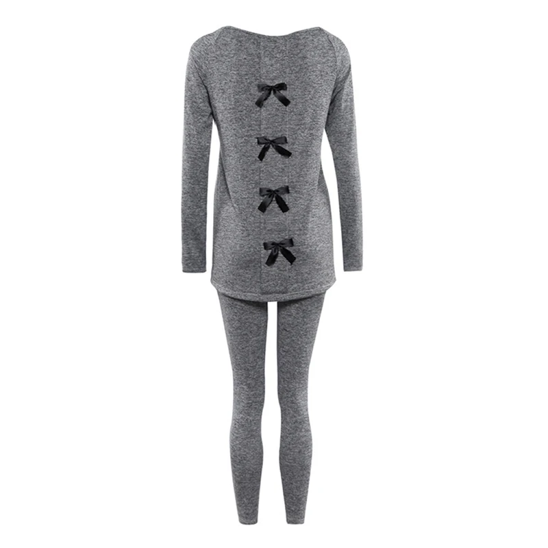 Пижама с длинным рукавом для женщин пижамный комплект из 2 предметов | Женская