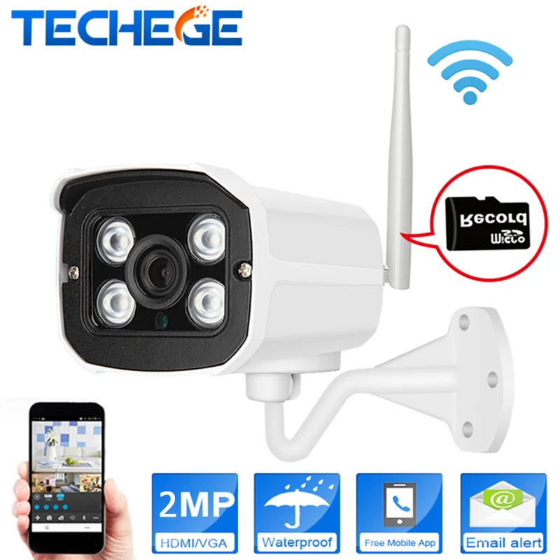 Мини wi fi камера Беспроводная IP КАМЕРА открытый 2.0MP 1080 P день/ночного видения ик Motion