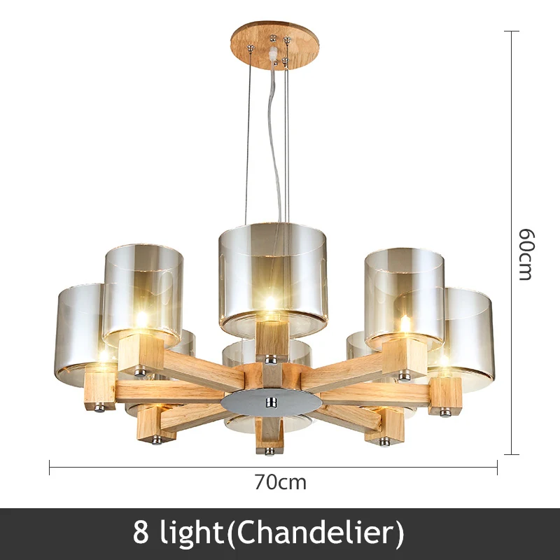 8 light chandelier TRAZOS Миссия деревянная люстра для гостиной трава абажур Люстра Освещение Люстры Para Spanin Sala De Jantar лампа - Цвет абажура: 8 light chandelier