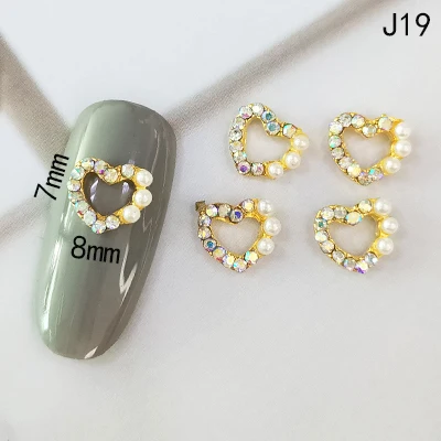 HNUIX сплав для дизайна ногтей Стразы ногти драгоценные камни Decoracion strass японские кристаллы гвозди камень 10 шт 3d ногтей искусство - Цвет: J19