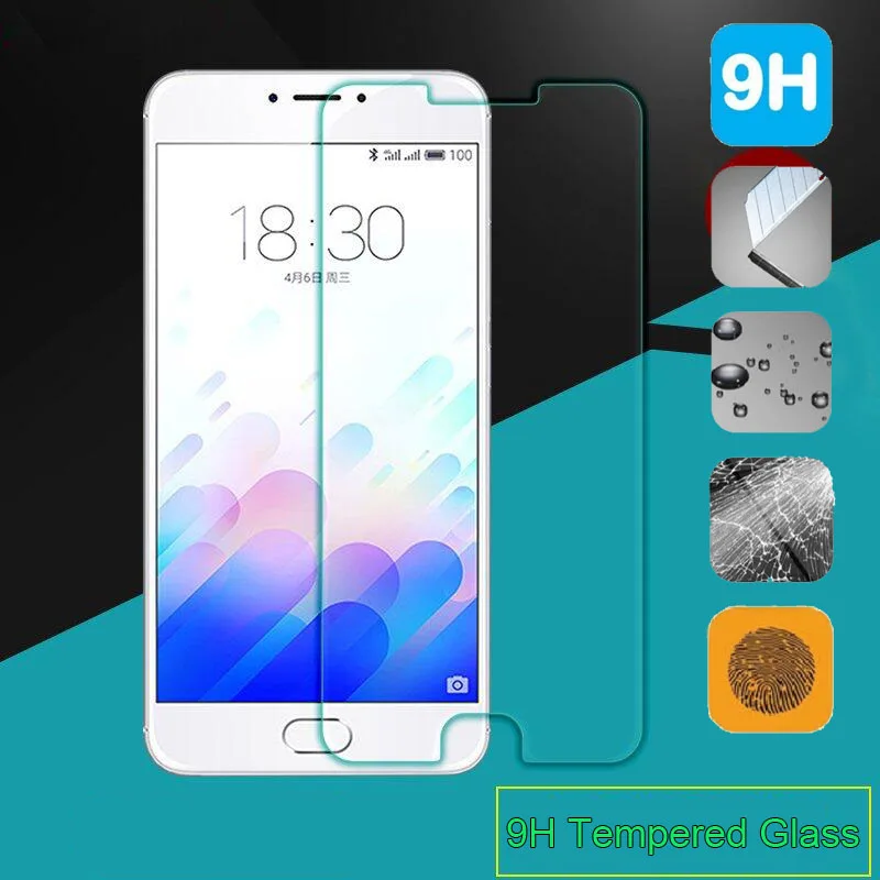 Защитная пленка для экрана из закаленного стекла 9H Meizu M2 M3 mini M3s M3e M5 Note Note3 Note2 Metal MX5